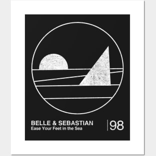 Ease Your Feet in the Sea / Minimalist Graphic Artwork Fan Design Posters and Art